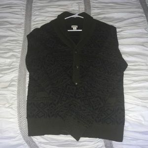 Club Monaco Real Wool Cardigan - rare print